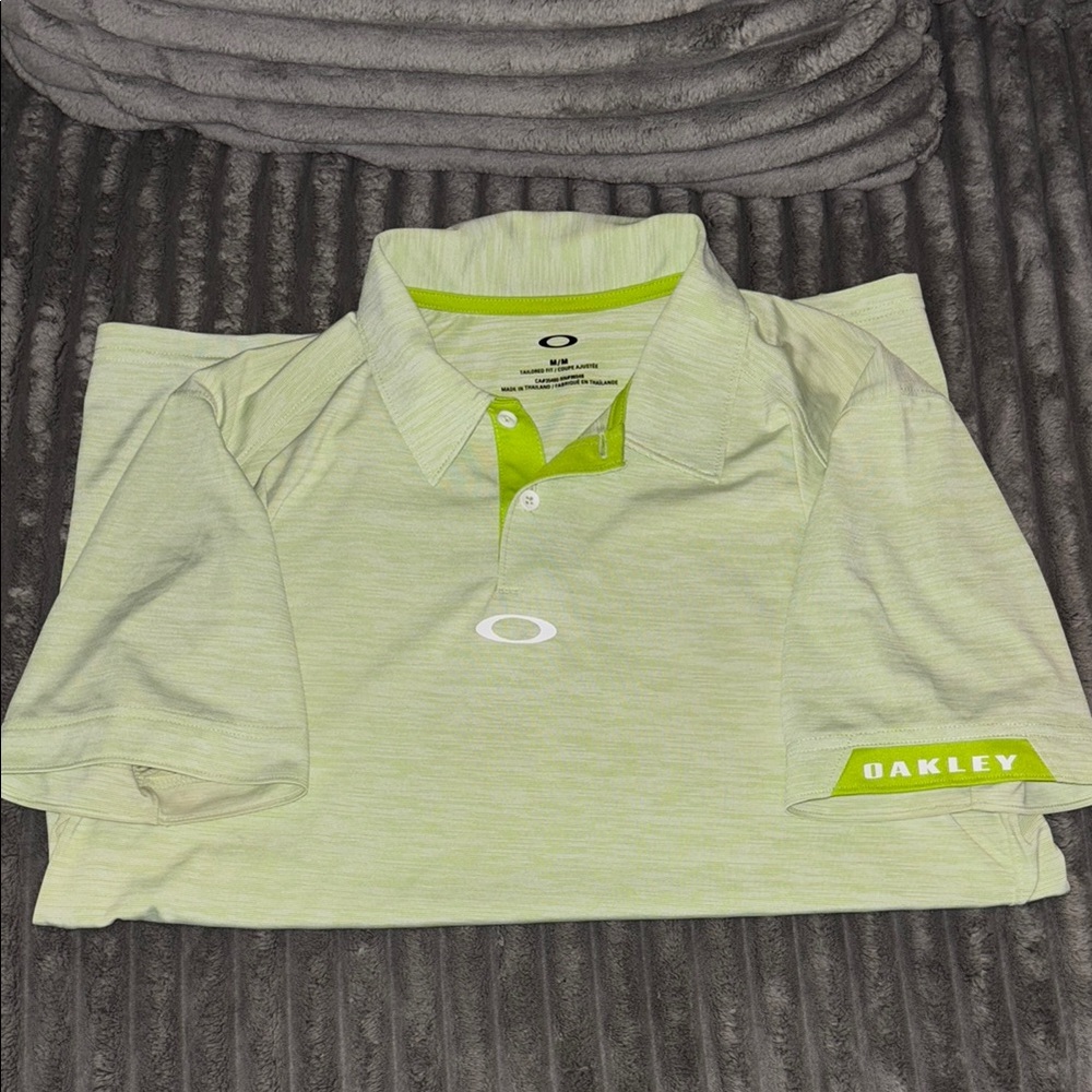 Oakley Lime Green Golf Polo